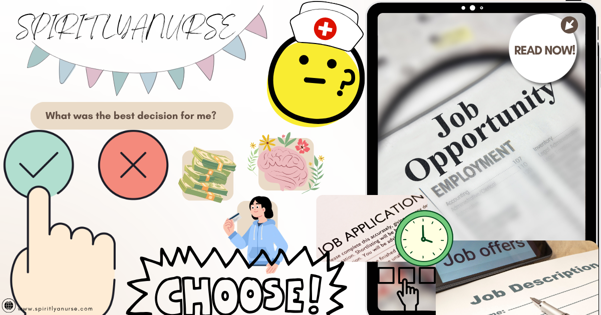 Privilege of Choosing Job Status As a Rookie/New Grad Nurse – Did I Make the “Smart” Choice?